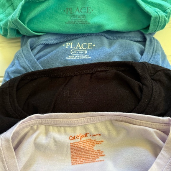 Bundle of 4 The Children’s Place & Cat & Jack T-Shirts Girls Size Large (10-12) - Picture 6 of 7